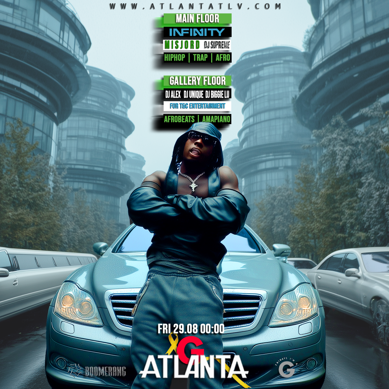 היפהופ טראפ רחבת אפרוביטס - באטלנטה -- Friday hiphopAfro 2 Floors ATLANTA