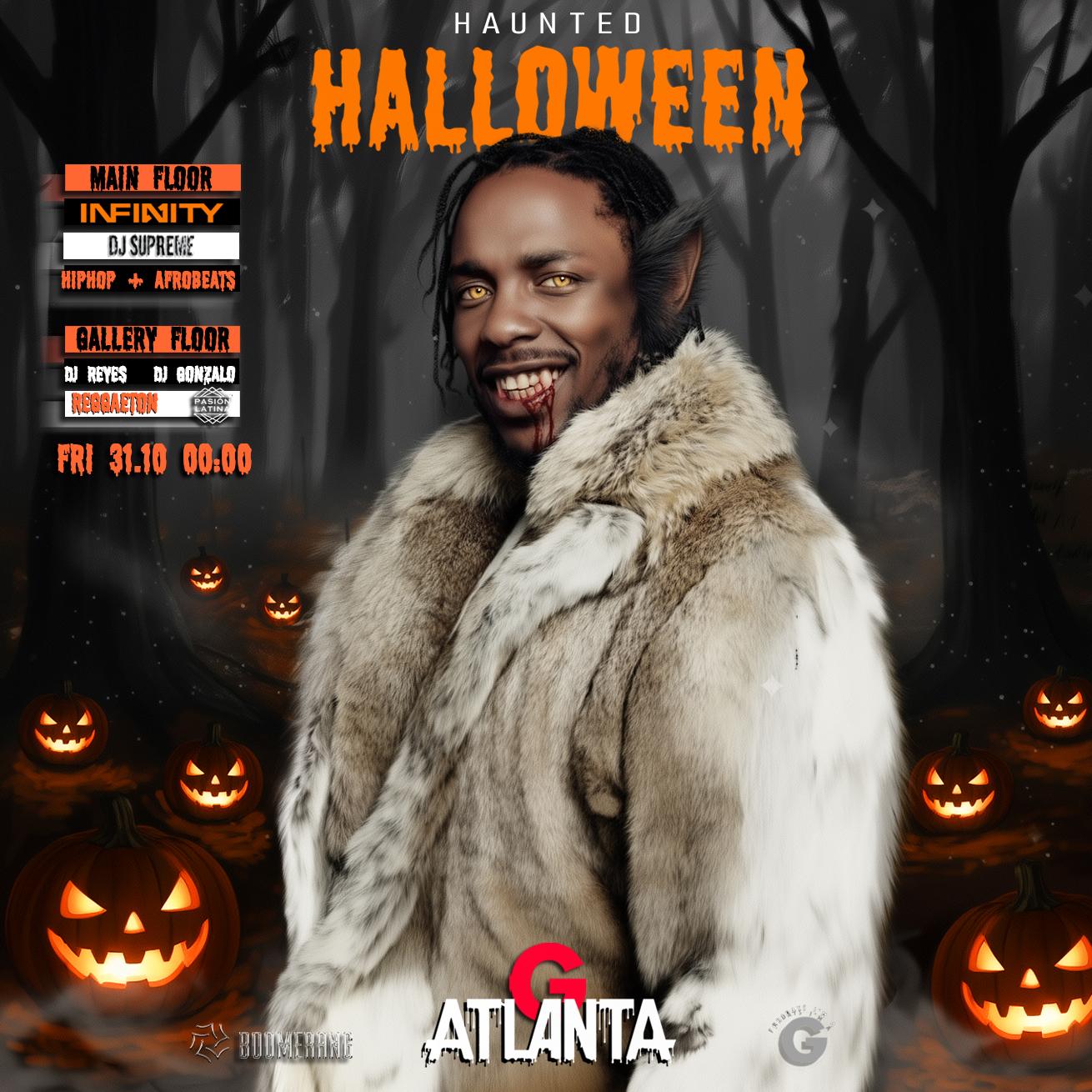 האלווין היפהופרגאטון ב 2 רחבות - באטלנטה -- Friday HALLOWEEN hiphop 2 Floors ATLANTA