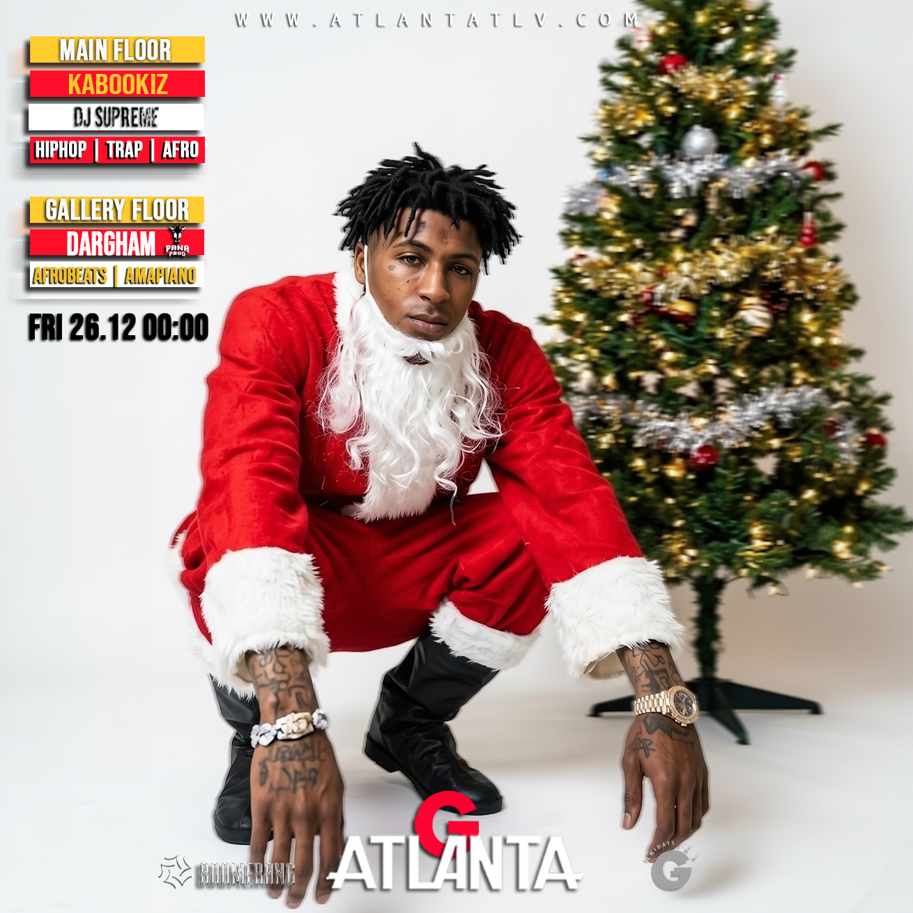 קריסמס של היפהופ רחבת אפרוביסט - באטלנטה -- Friday XMAS HiphopAfrobeats 2 floors ATLANTA