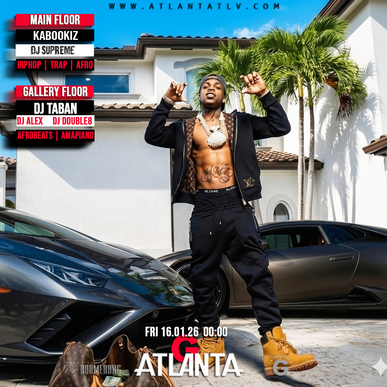 היפהופ טראפ רחבת אפרוביטס - באטלנטה -- Friday hiphopAfro 2 Floors ATLANTA