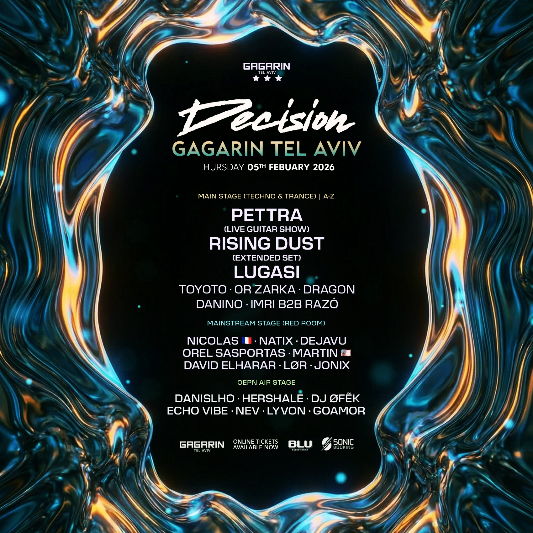  DECISION FESTIVAL • GAGARIN TLV • 05.02 | הזמנת כרטיסים