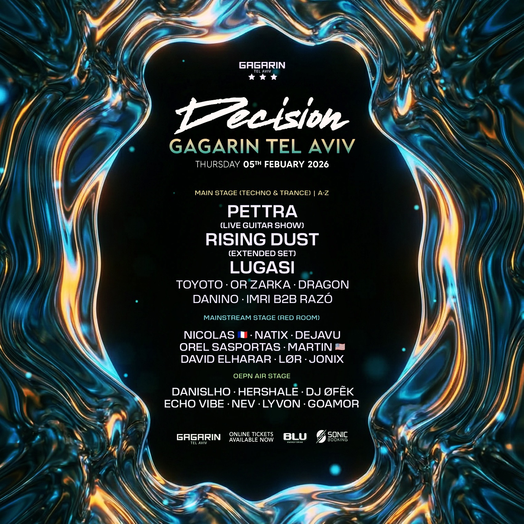  DECISION GAGARIN TLV • 3 STAGES • 05.02 | הזמנת כרטיסים