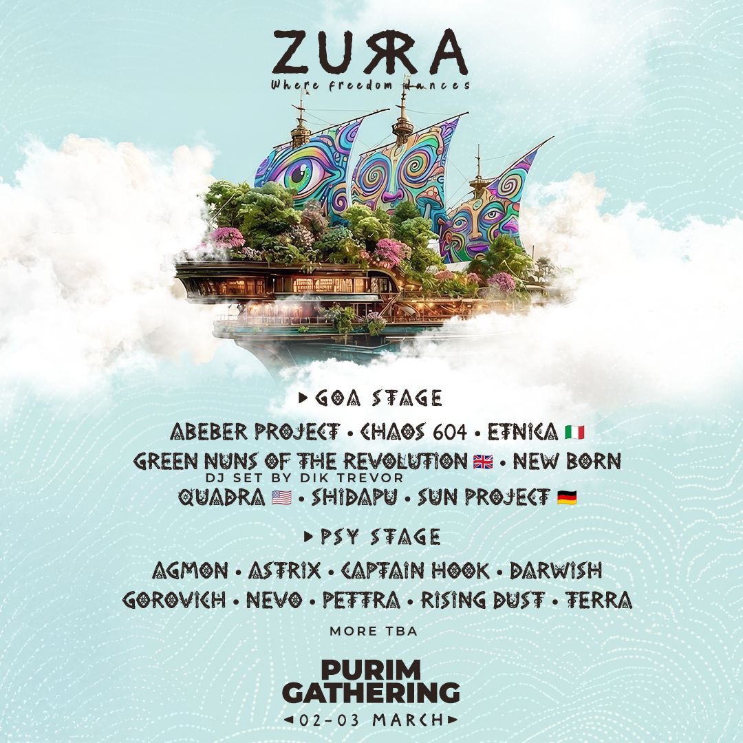  ZURA • PURIM 2026 🐲 | הזמנת כרטיסים