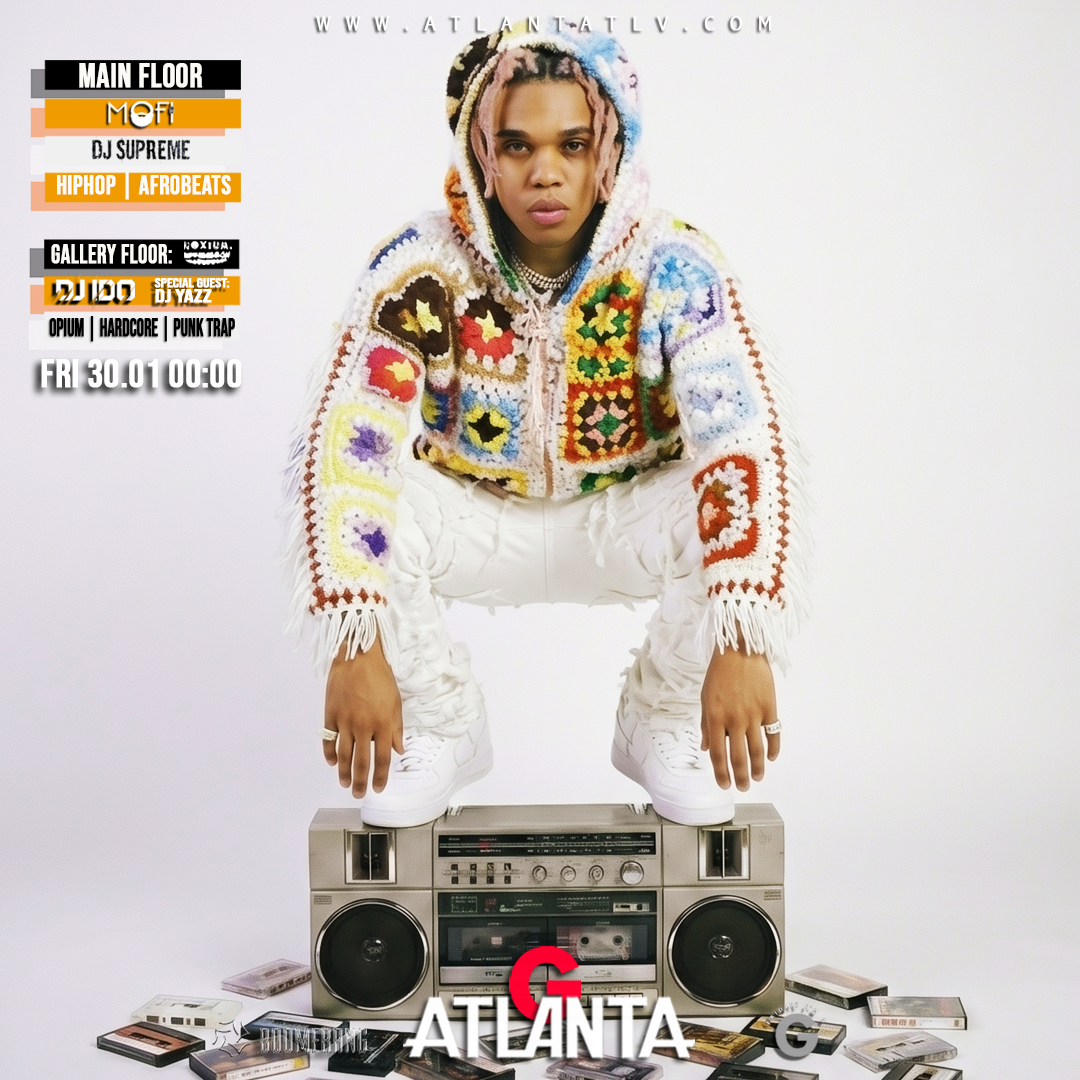  היפהופ / אפרוביטס/ אופיום ב 2 רחבות - 30.01 באטלנטה -- Friday 30.01 100% Hiphop/Afrobeats 2 Floors @ ATLANTA | האירוע חלף