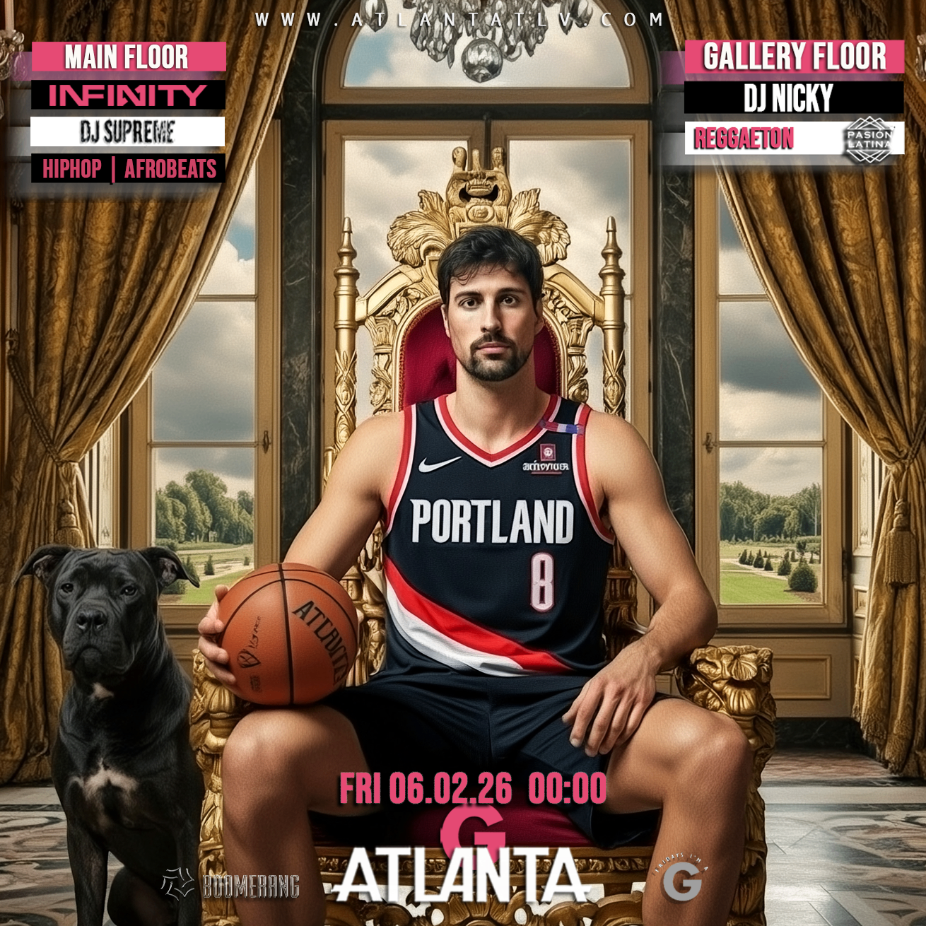  היפהופ / אפרוביטס/ + רחבת רגאטון -06.02 באטלנטה -- Friday 06.02 100% Hiphop/Afrobeats + Reggaeton 2 floors @ ATLANTA | הזמנת כרטיסים