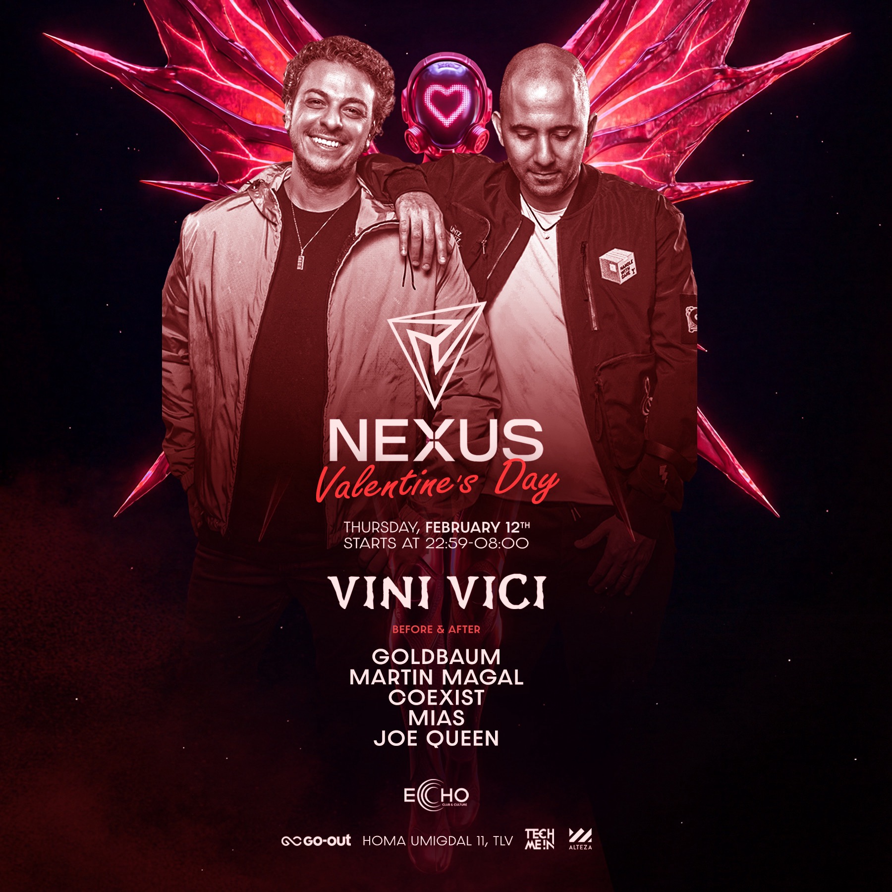  Thursday ECHO 12.2 // VINI VICI - Valentine's | האירוע חלף