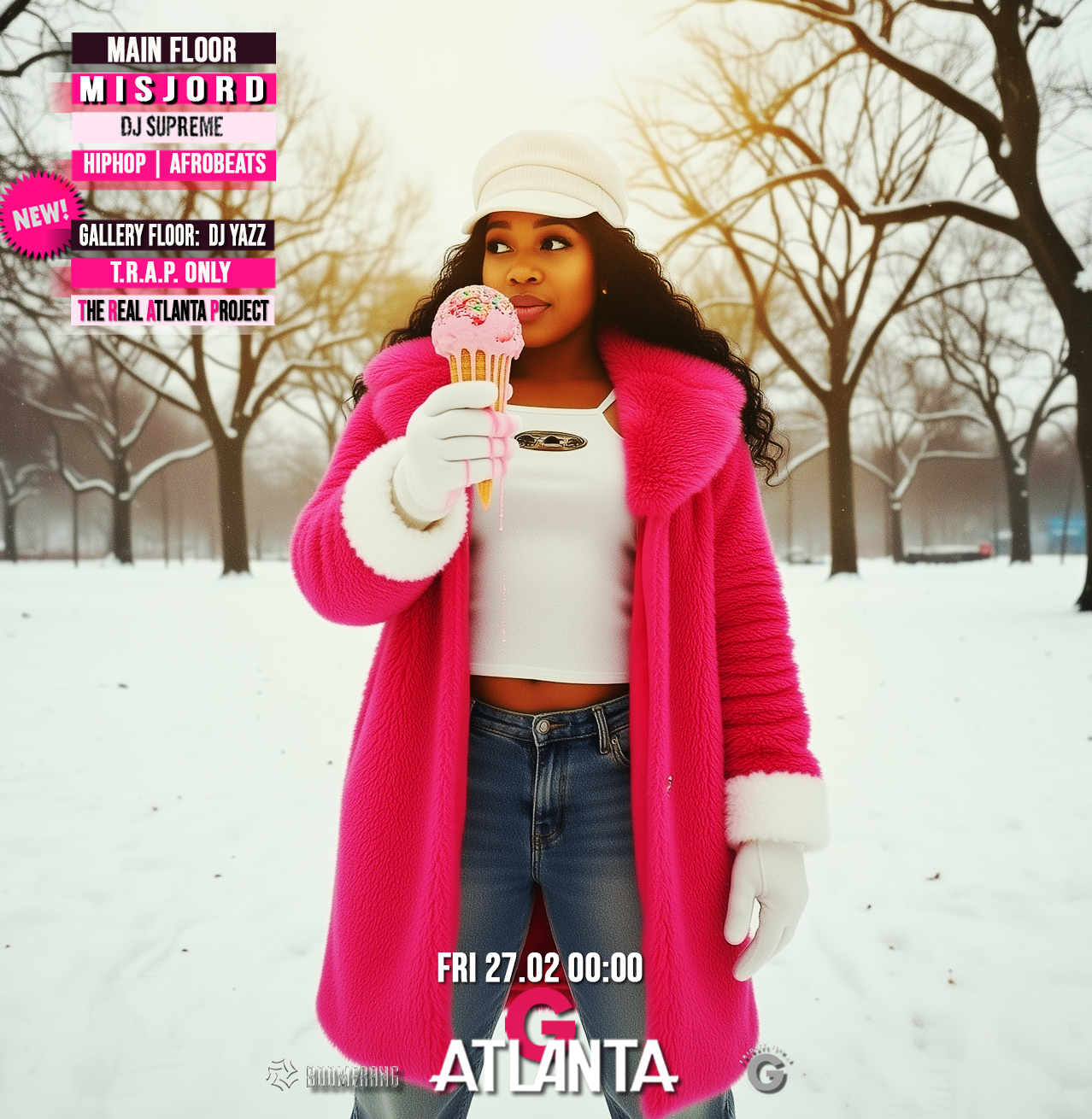  היפהופ / אפרוביטס/ + רחבת טראפ נטו -27.02 באטלנטה -- Friday 27.02 100% Hiphop/Afrobeats + TRAP 2 floors @ ATLANTA | הזמנת כרטיסים