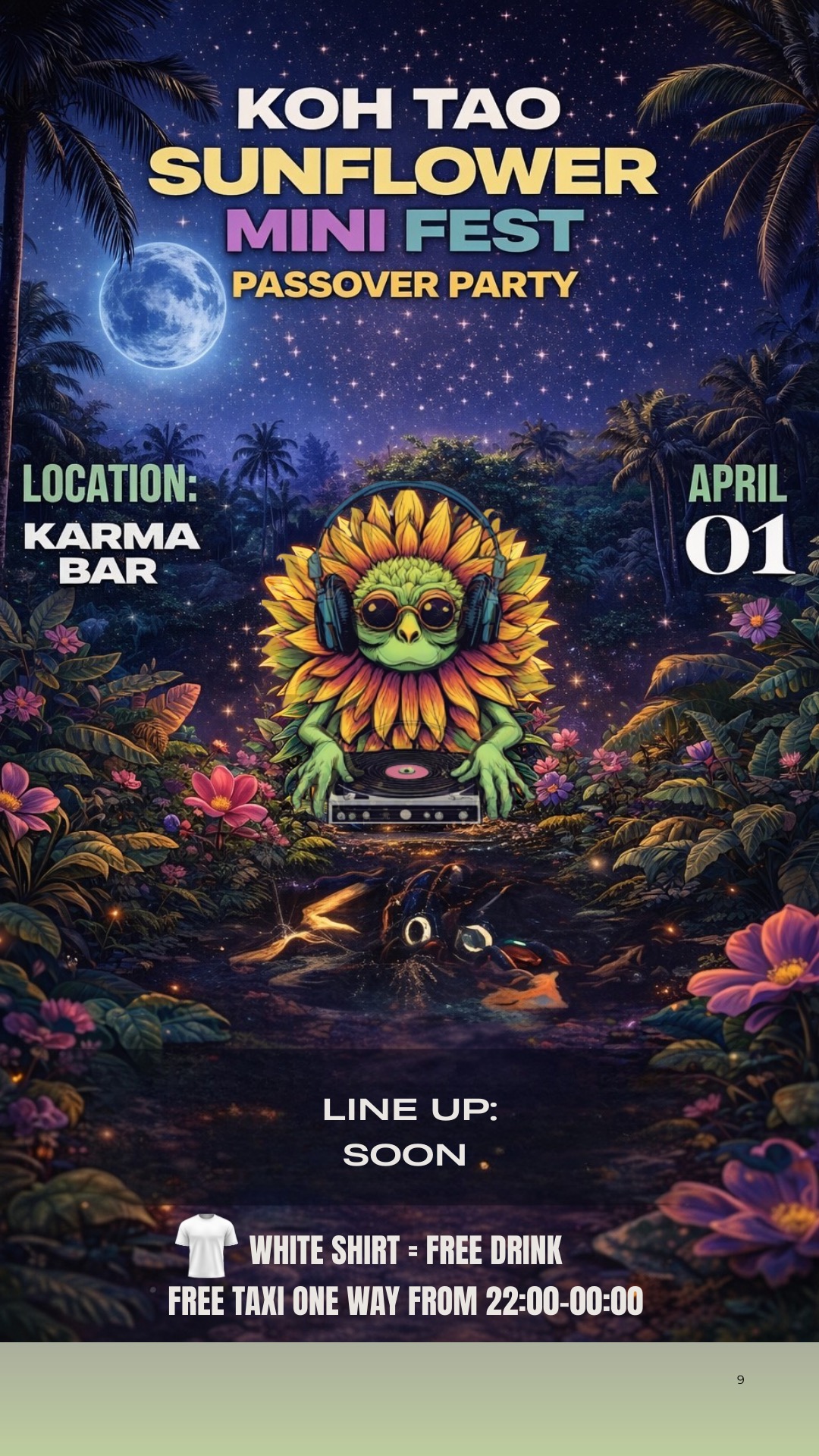  SUNFLOWER PASSOVER PARTY | הזמנת כרטיסים