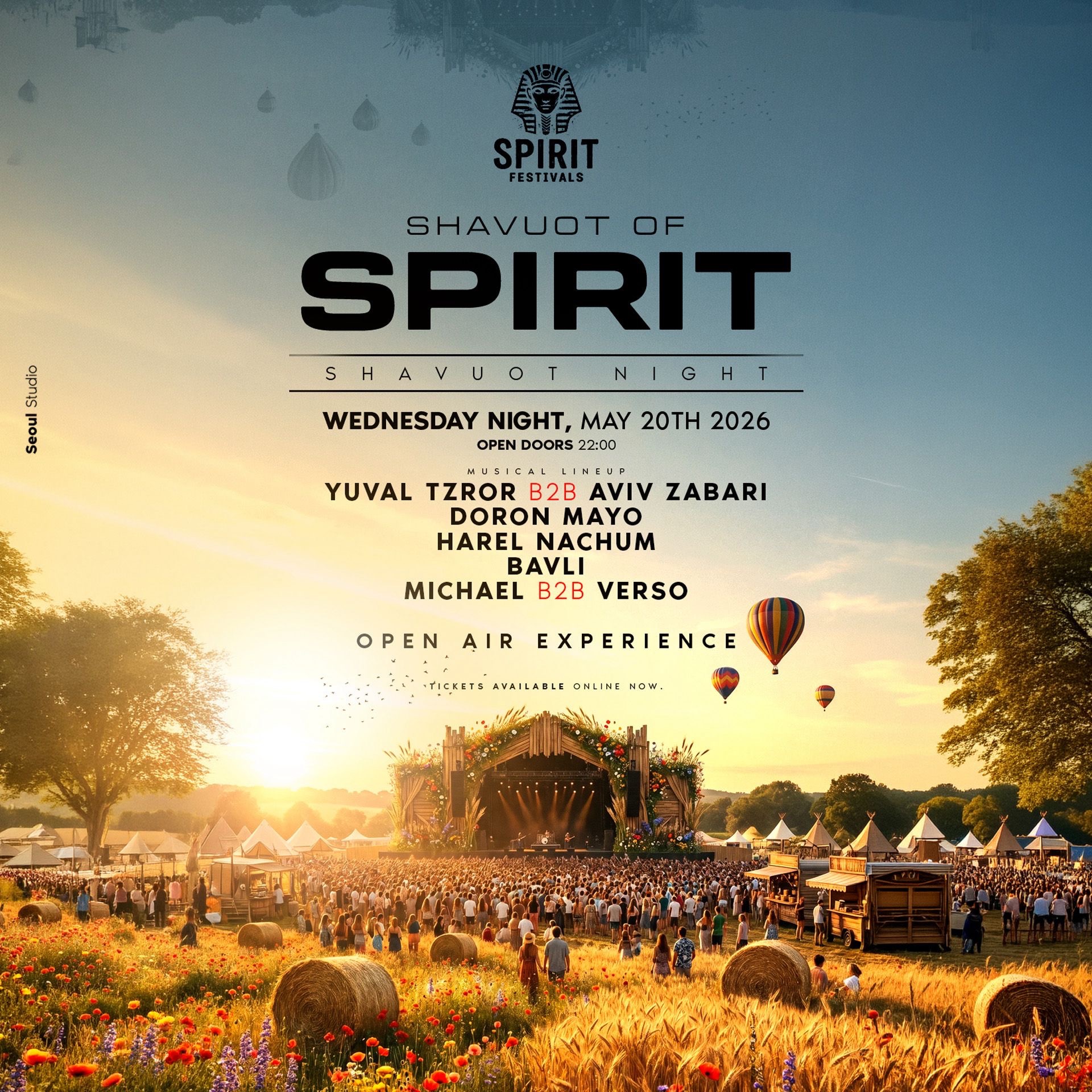מסיבת שבועות 2026 לנוער: SHAVUOT OF SPIRIT ברוקח קלאב