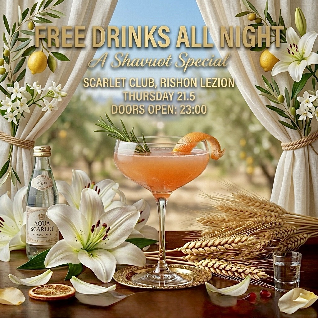  Shavuot Free Alcohol 21.5 🌾 | הזמנת כרטיסים