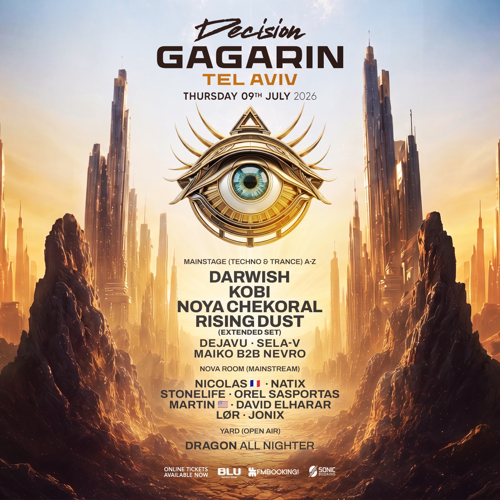  DECISION GAGARIN TEL AVIV • 3 STAGES • 09.07 | הזמנת כרטיסים