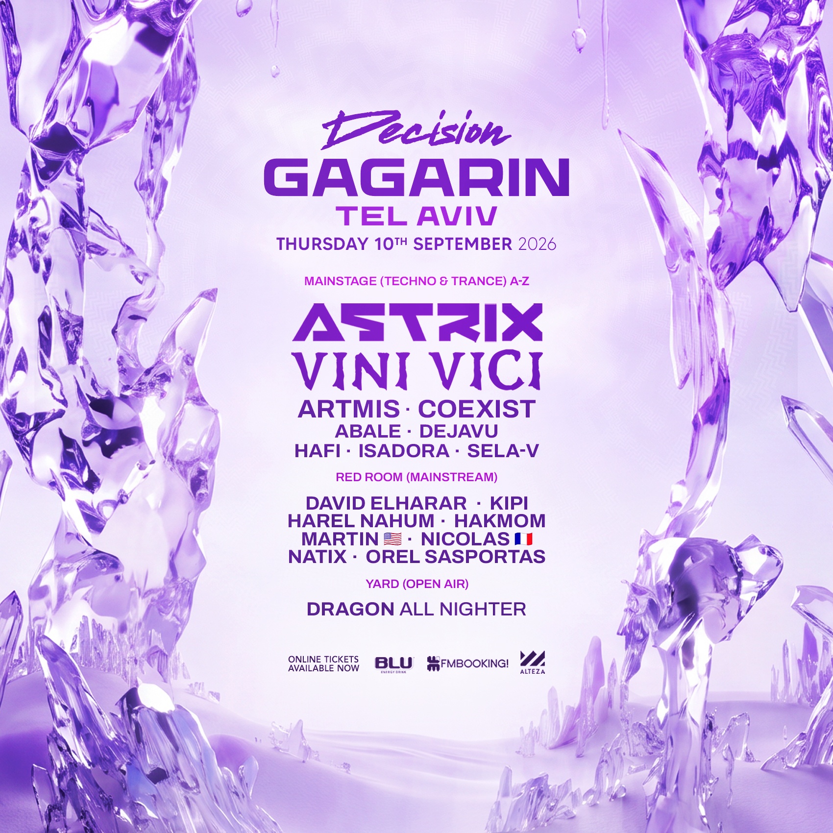 DECISION GAGARIN TLV • VINI VICI & ASTRIX • 10.09 | הזמנת כרטיסים